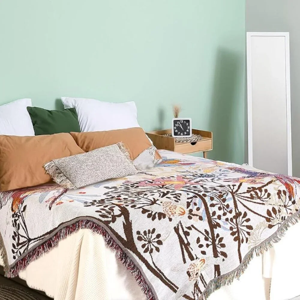 Vintage Dragonfly Blanket Sofa Throw